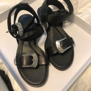Zara leather toga pulla dupe sandal
